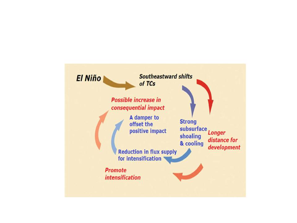 Fig 3. The Gaia-like mechanism schematic in the El Niño-TC relationship. 
