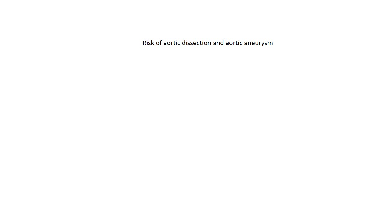 Risk of aortic dissection and aortic